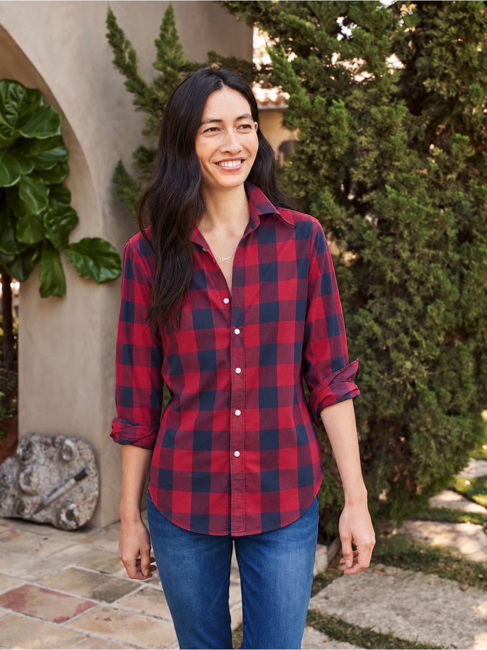 Frank & Eileen Fran Woven Button Up Shirt